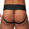 Mr B - Mister B Jockstrap en cuir Mister B Noir-Bleu